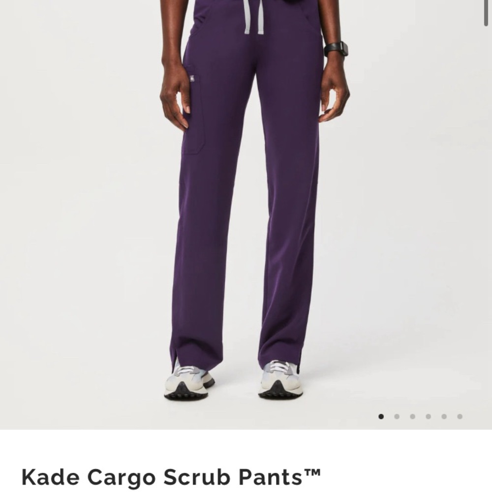 Figs scrub pants in purple jam